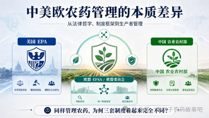 中美欧农药管理的本质差异:谁在生产、如何准入、怎样追溯?