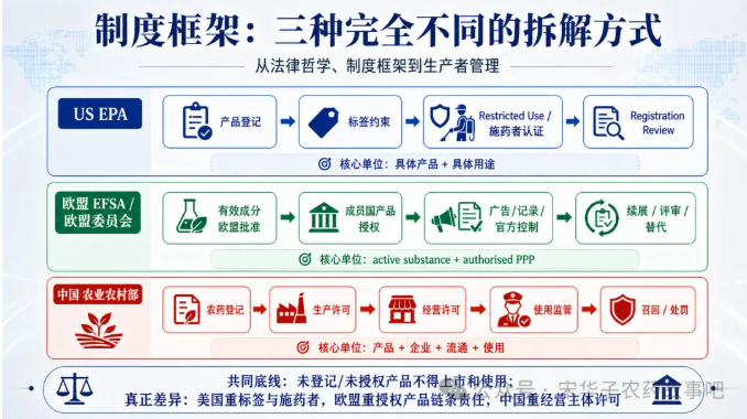 中美欧农药管理的本质差异:谁在生产、如何准入、怎样追溯?