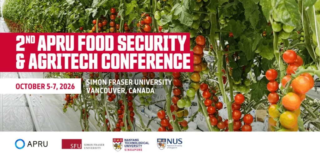 APRU Opens Registration For 2026 Food Security And Agritech Conference