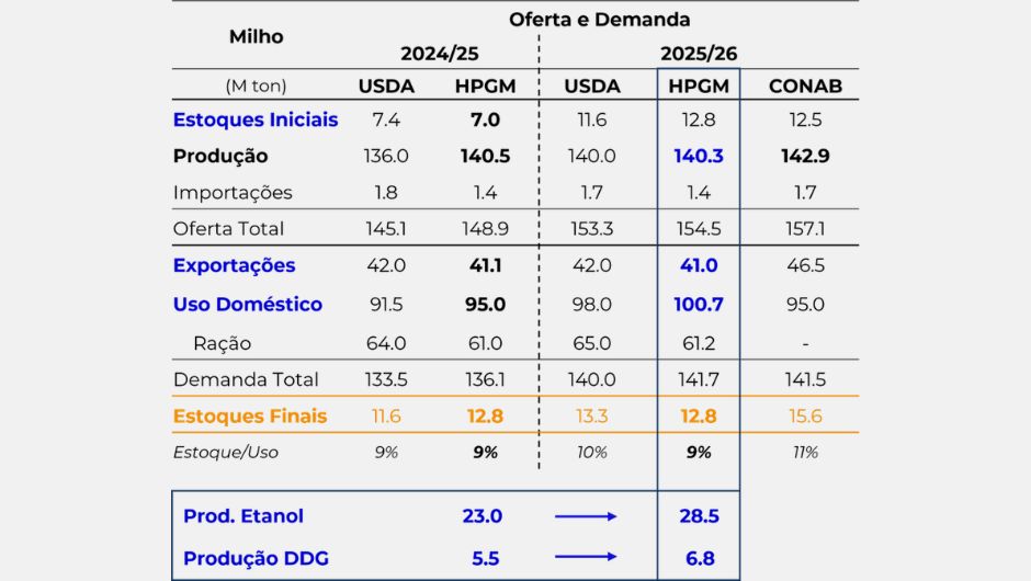 Consumo e exportações sustentam preços da soja e do milho