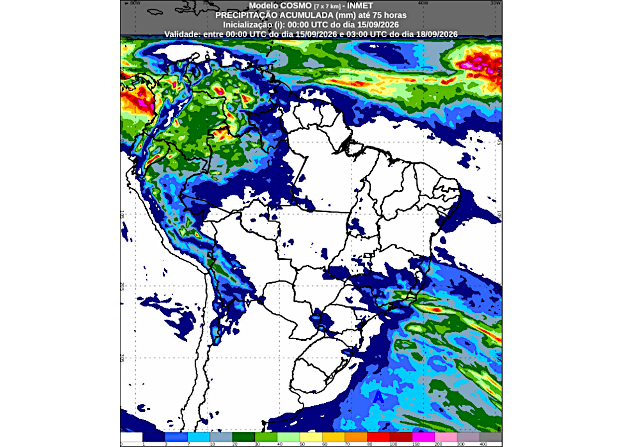 Inmet: previsão do tempo para quarta (16/9) e quinta (17/9)