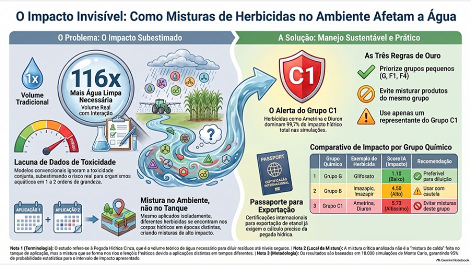 Embrapa cria modelo para estimar impacto de herbicidas na água
