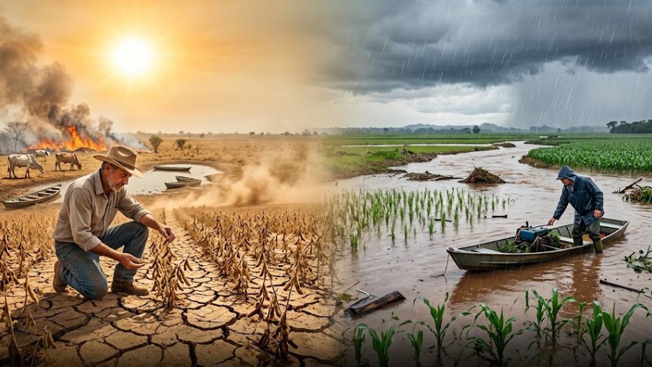 El Niño traz extremos de chuva e seca no Brasil