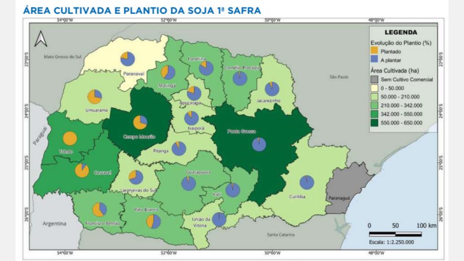 PR Safra 2026/27: chuvas dificultam o plantio da soja